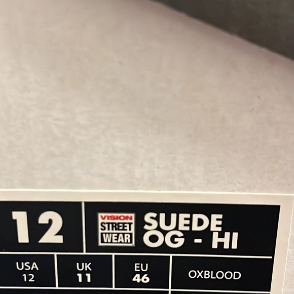Vision Street Wear VSW Suede Hi shoes sneakers new Skateboard Skate BMX Size 12 - Picture 16 of 16